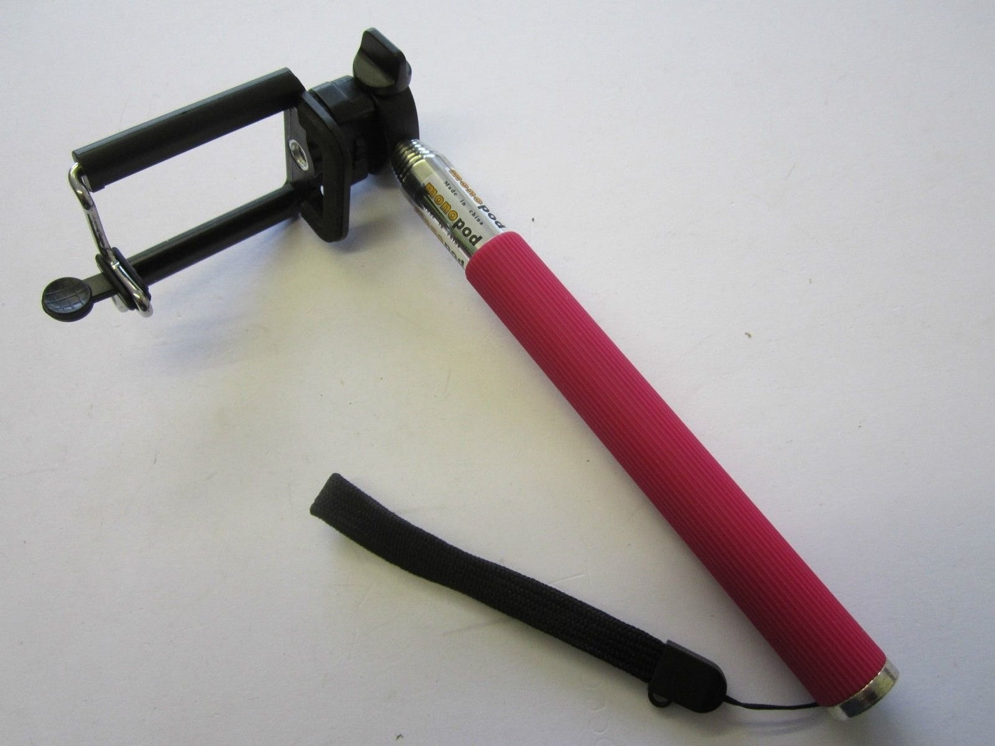 Pink Monopod Telescopic Pole for Selfie Photo/Video Taking with Mobile Phone