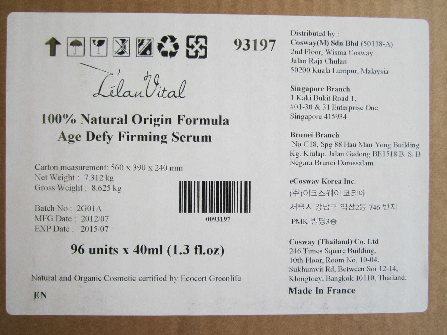 L'élan Vital Organics Natural Origin Age Defy Firming Serum 40ml 93197