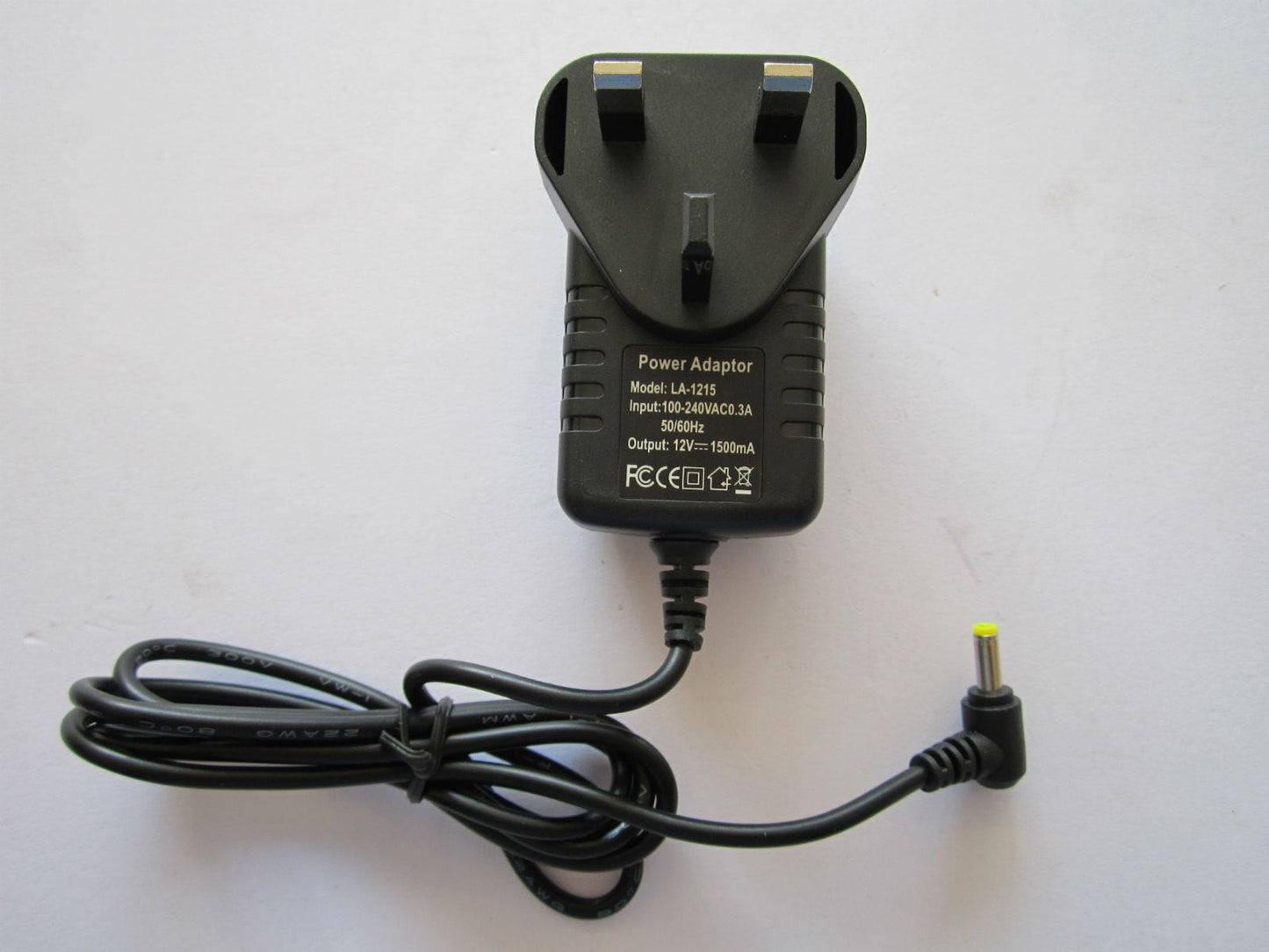12V 1.5A 1500mA AC-DC Switching Adapter 4mmx1.7mm 4x1.7 Yellow Tip