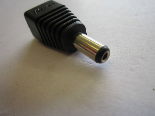 Male DC Power Connector 5.5mm x 2.1mm to Connect Bare Lead & Create 5.5x2.1 Plug