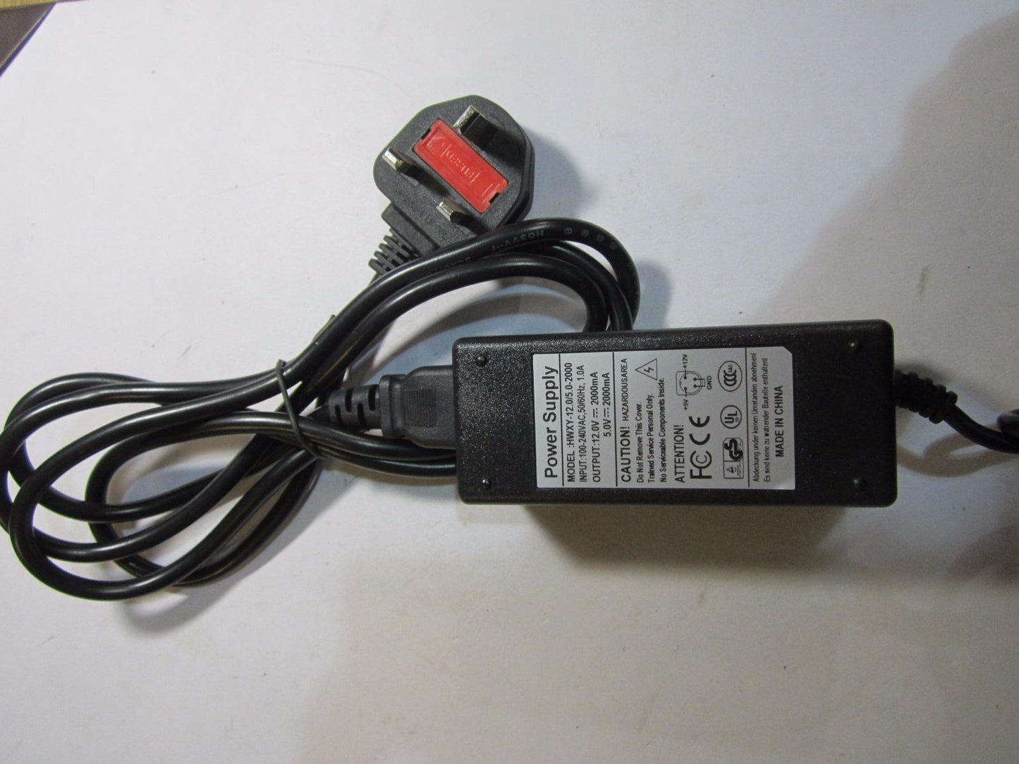 UK Replacement for OPTI Switching Adapter PA-225 5V 12V 2A 4 Pin for Hard Drive