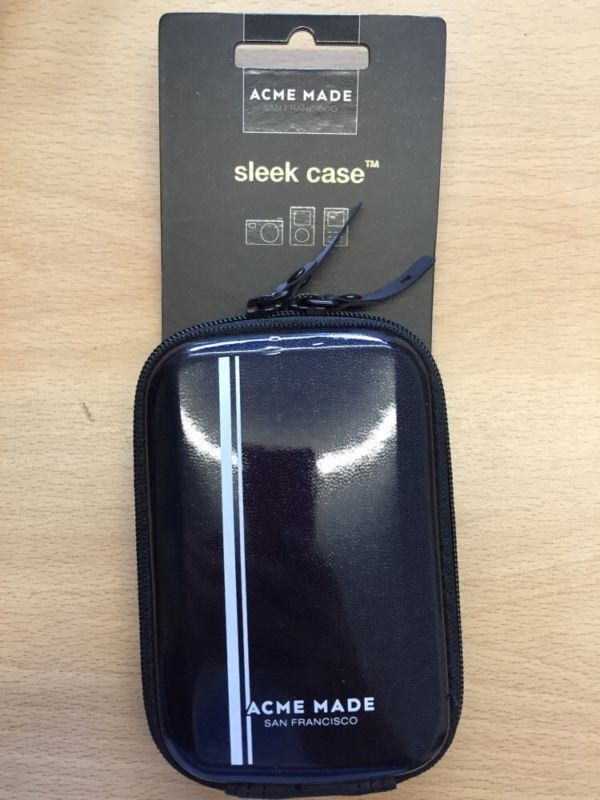 Acme Made San Francisco Sleek camera Case Marine Raye With Large Belt Loop