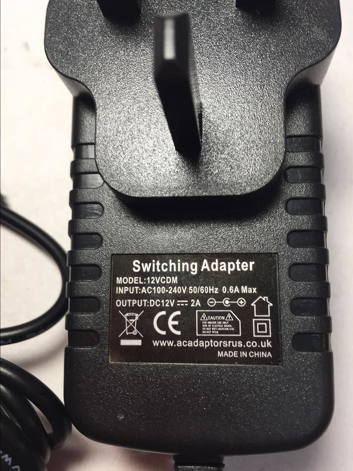 Replacement for AC/DC Model M-0555 12VDC 2A