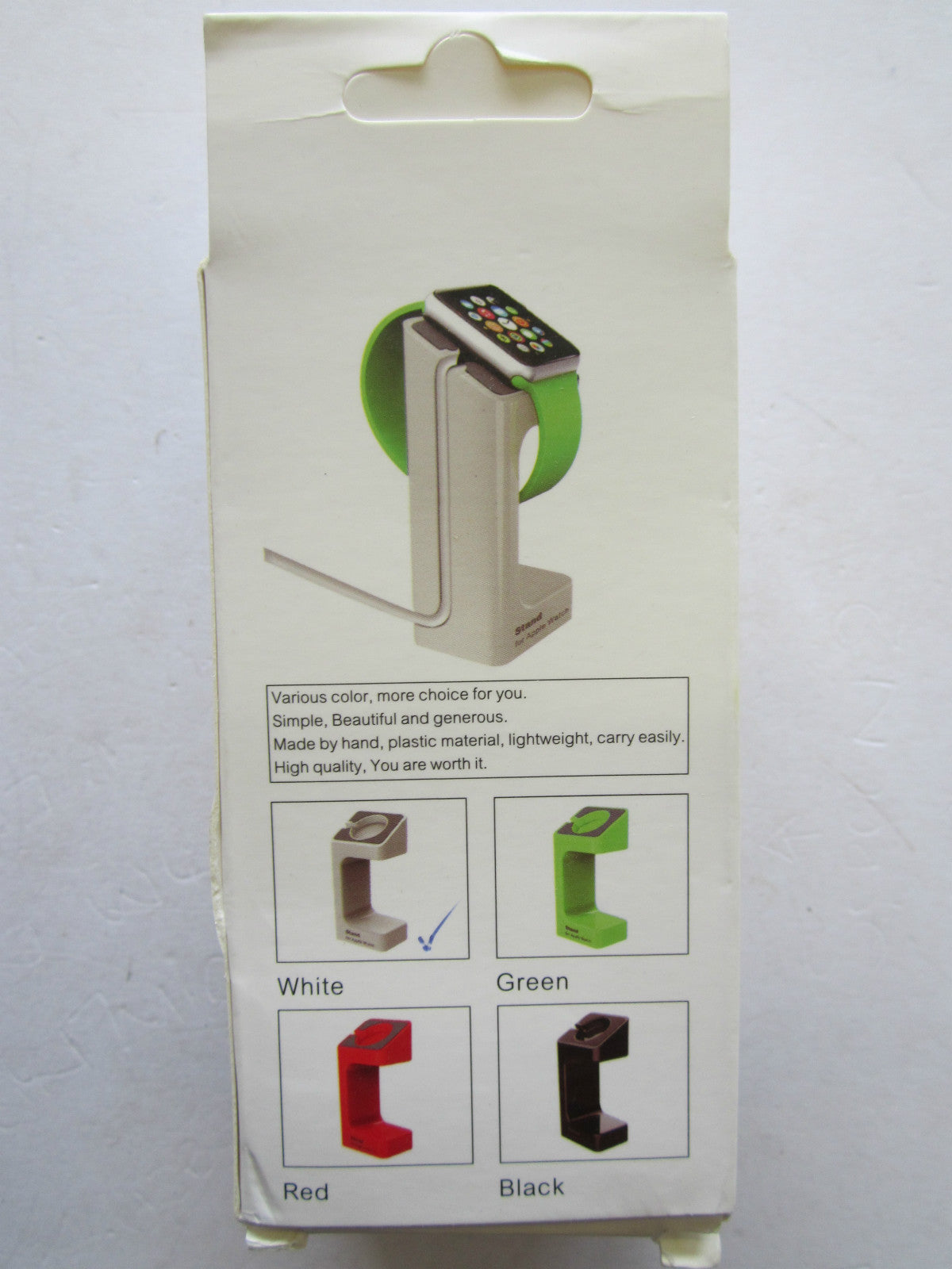 White Stand Dock Docking Station for Apple Watch also fits Sport/Edition