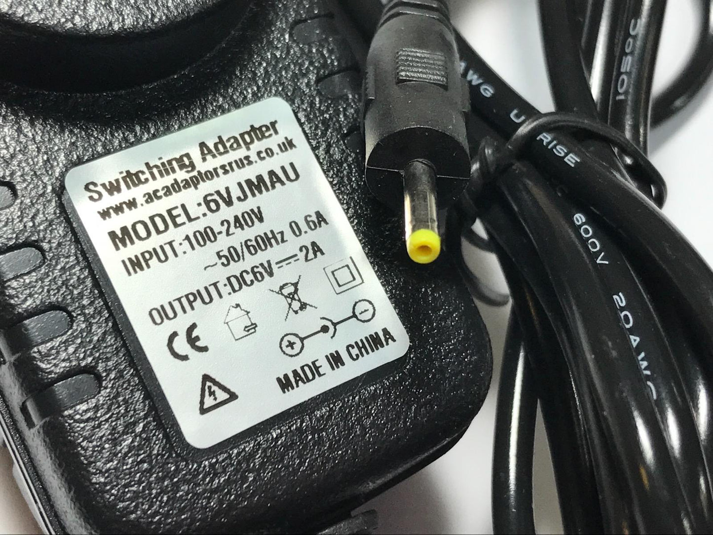 AUS 6V DC 500mA Mains AC Adaptor Power Supply Charger same as model CYD-0600500A