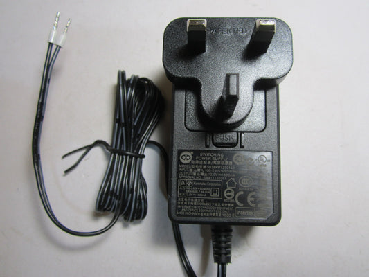 UK 12.0V 12V 1.5A 1500mA AC-DC Switching Power Supply Adaptor 2 Bare End Wires