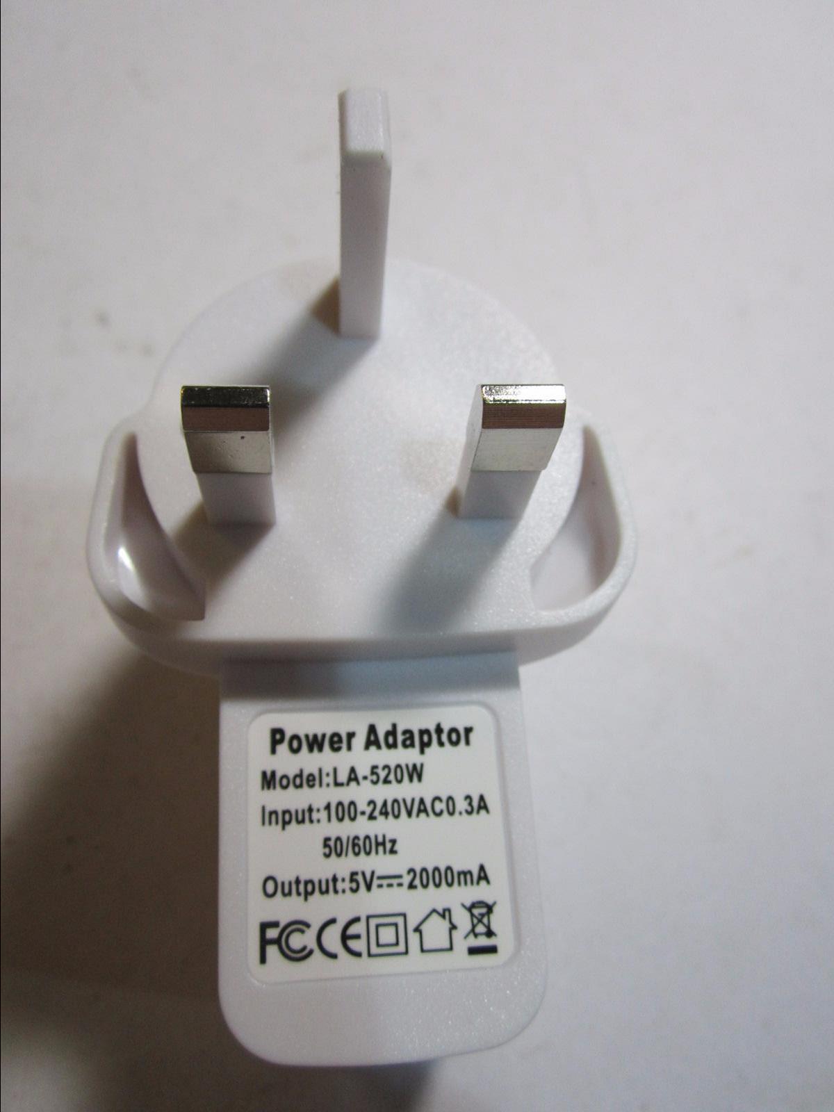 White Replacement for 5V 2.0A Switching Adapter model ADS-10BA-06 05010G