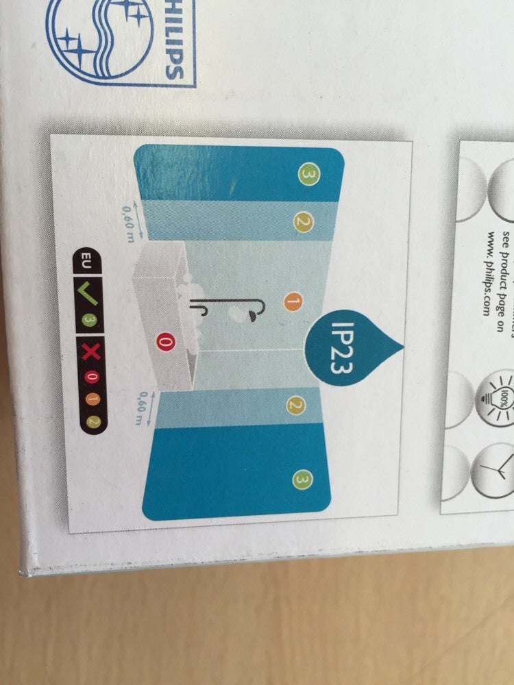 Philips myBathroom Recessed Spot Matt Chrome Bathing Light Energy Saving LED