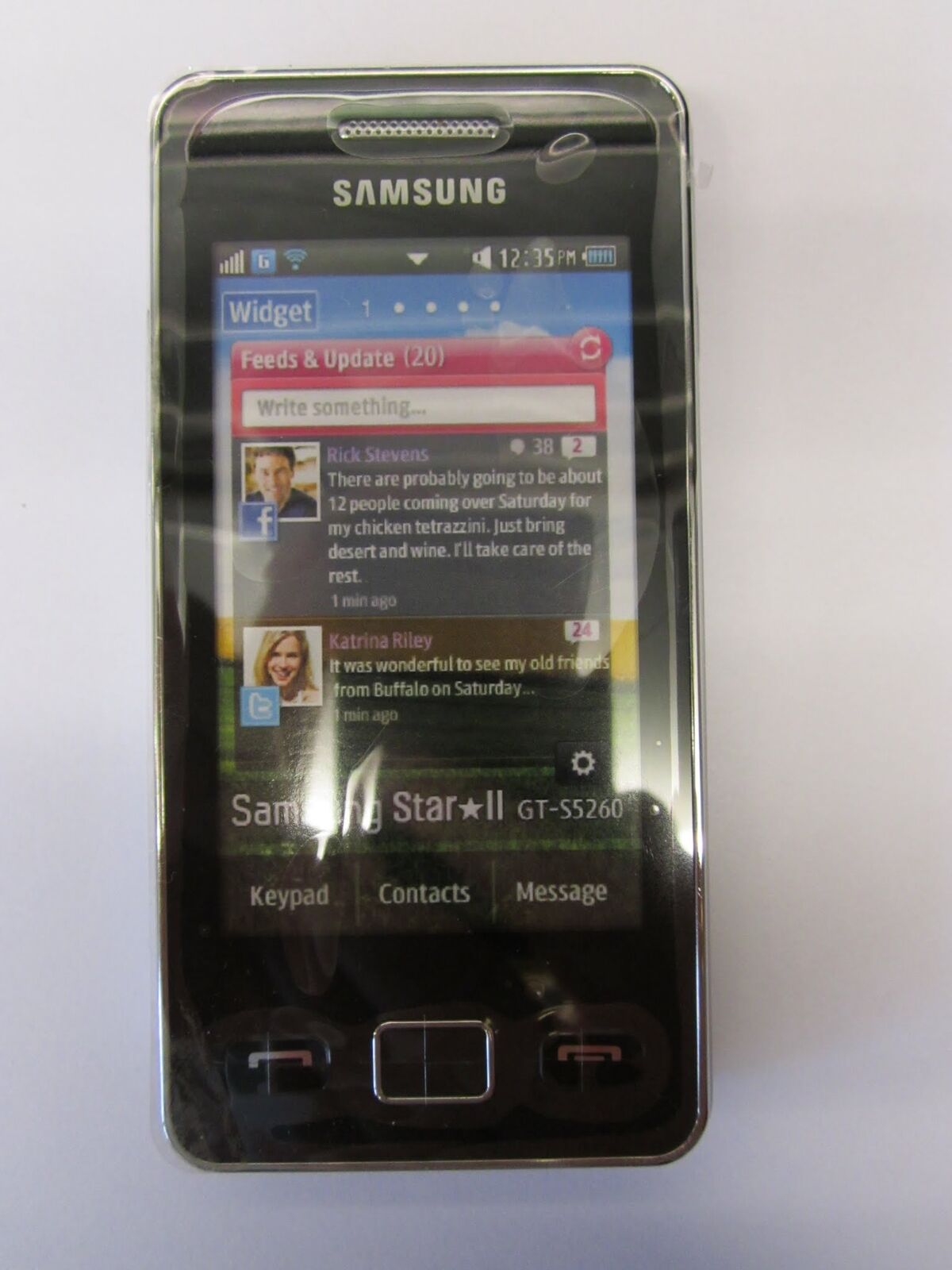 Samsung S-5260 S5260 Onyx Black Shop Display Dummy Kids Toy Mobile Joke Phone