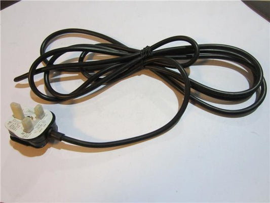3M Long 2 Core Black Cable Lead Flex for Power Tool UK Moulded BS1363 13A Plug