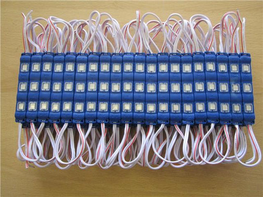 20 x 3 BLUE 12V DC 0.72W 5050 Self Adhesive Waterproof SMD LED Signage Module