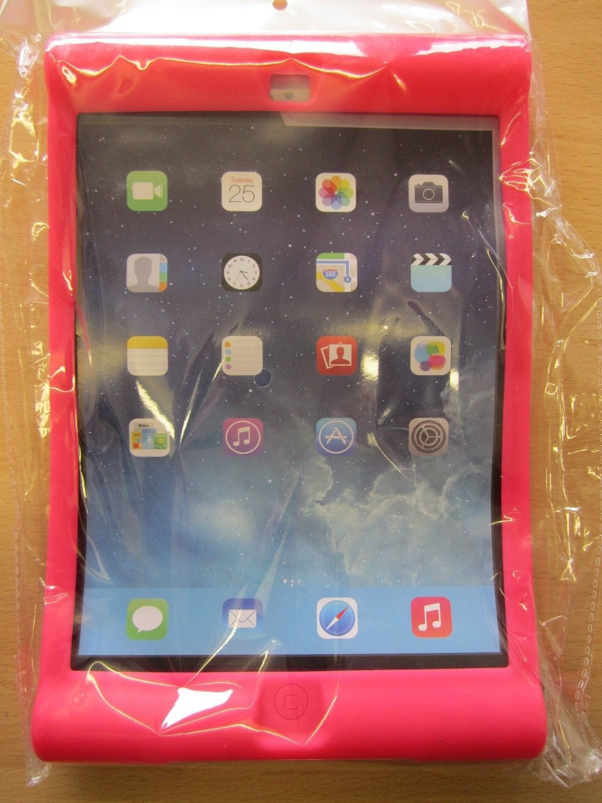 Dark Pink Kids/Toddler/Childs Shockproof Rubber Skin Case for iPad Air 2