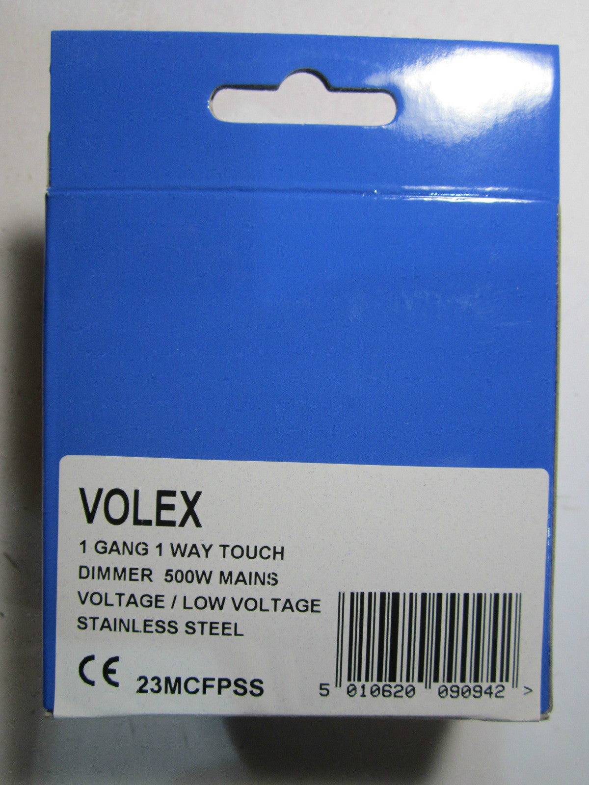 Volex 1 Gang 1 Way Touch Dimmer 500W Mains/Low Voltage Stainless Steel Flat