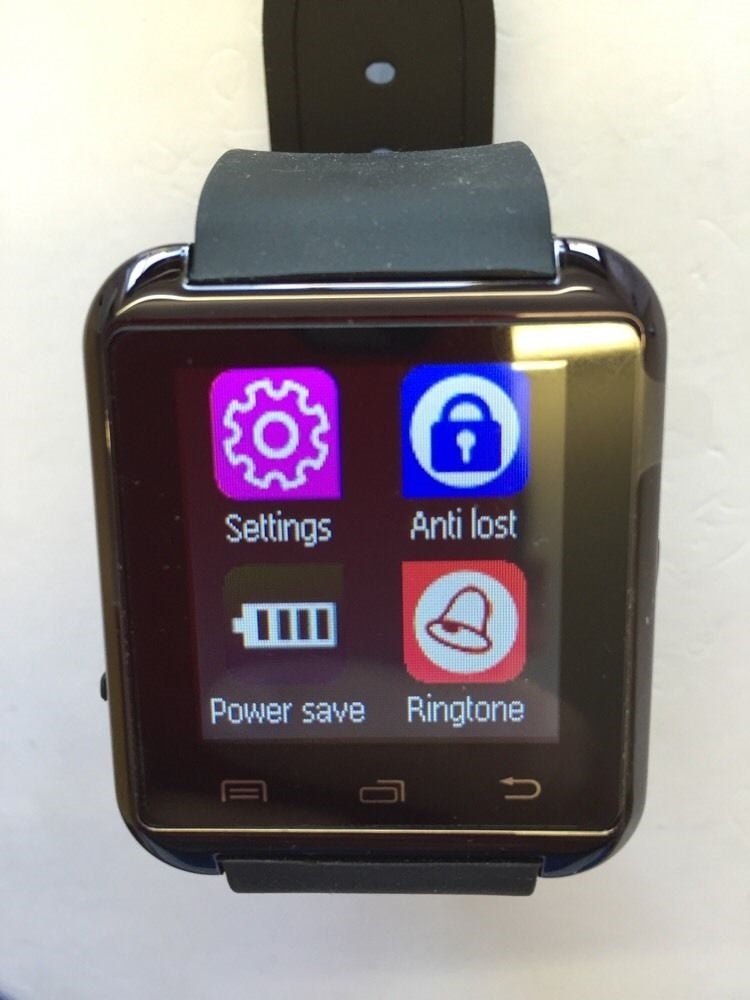 White Bluetooth Smart Watch For Android Smart Phone With Mic & Speaker
