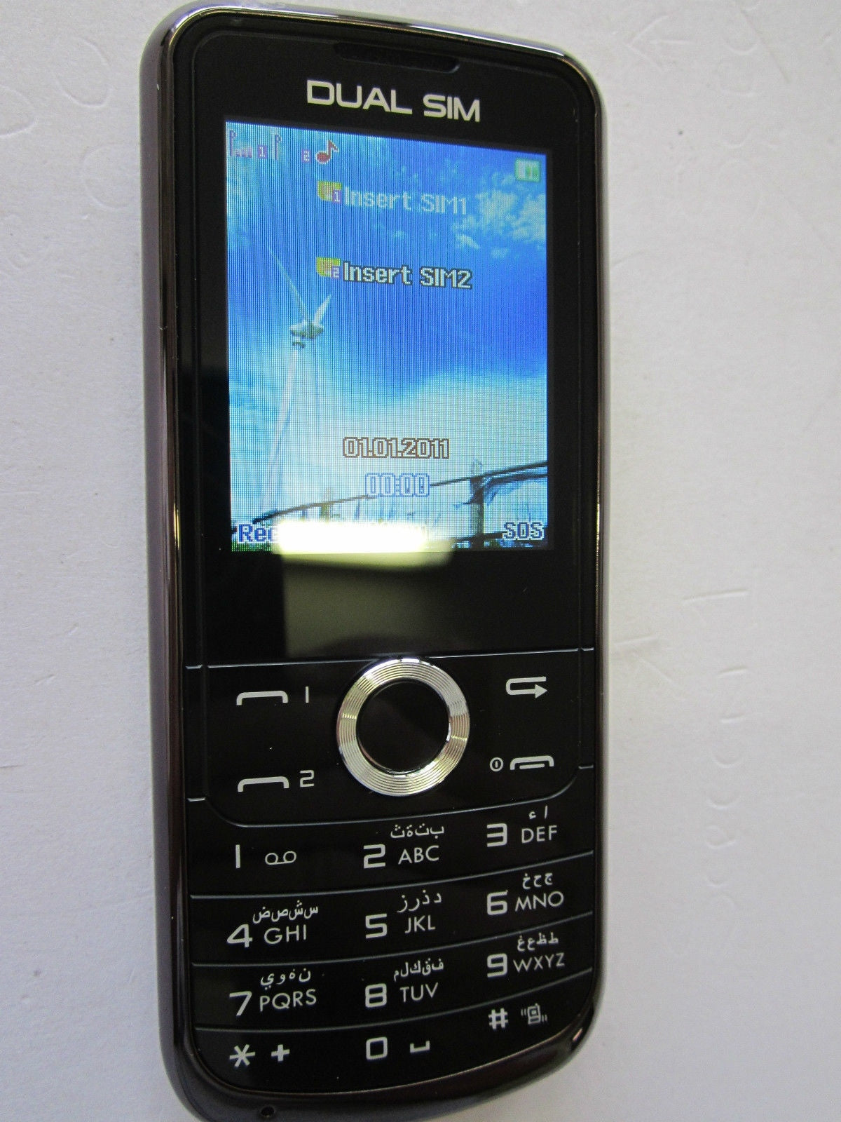 DUAL SIM BLACK UNLOCKED MOBILE PHONE E25-VIDEO,MP3+ for CDMA Network