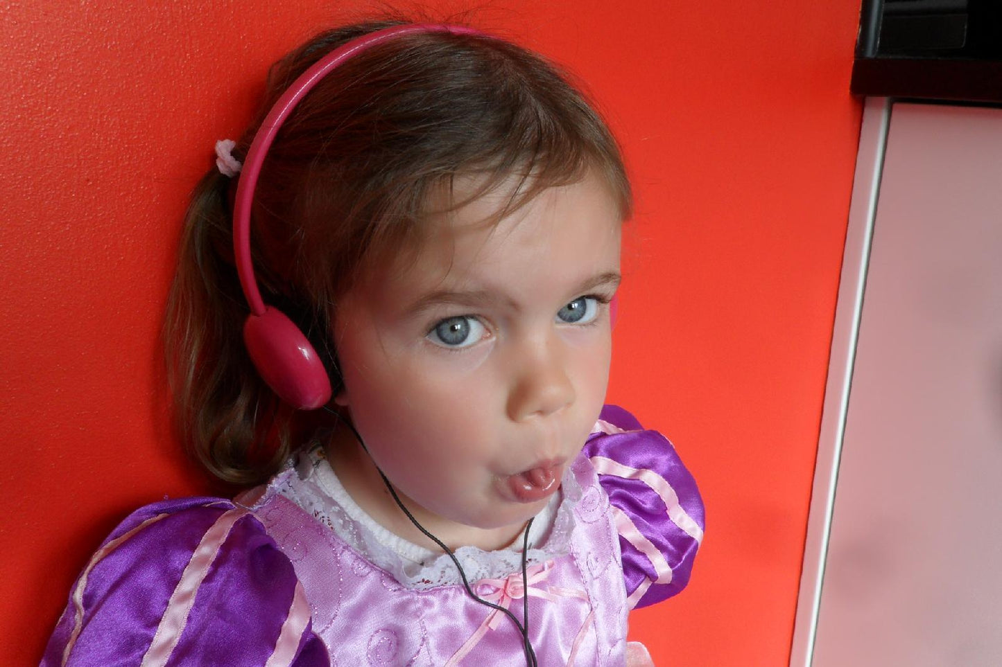 Small Pink Childrens Padded Headphones for Girls