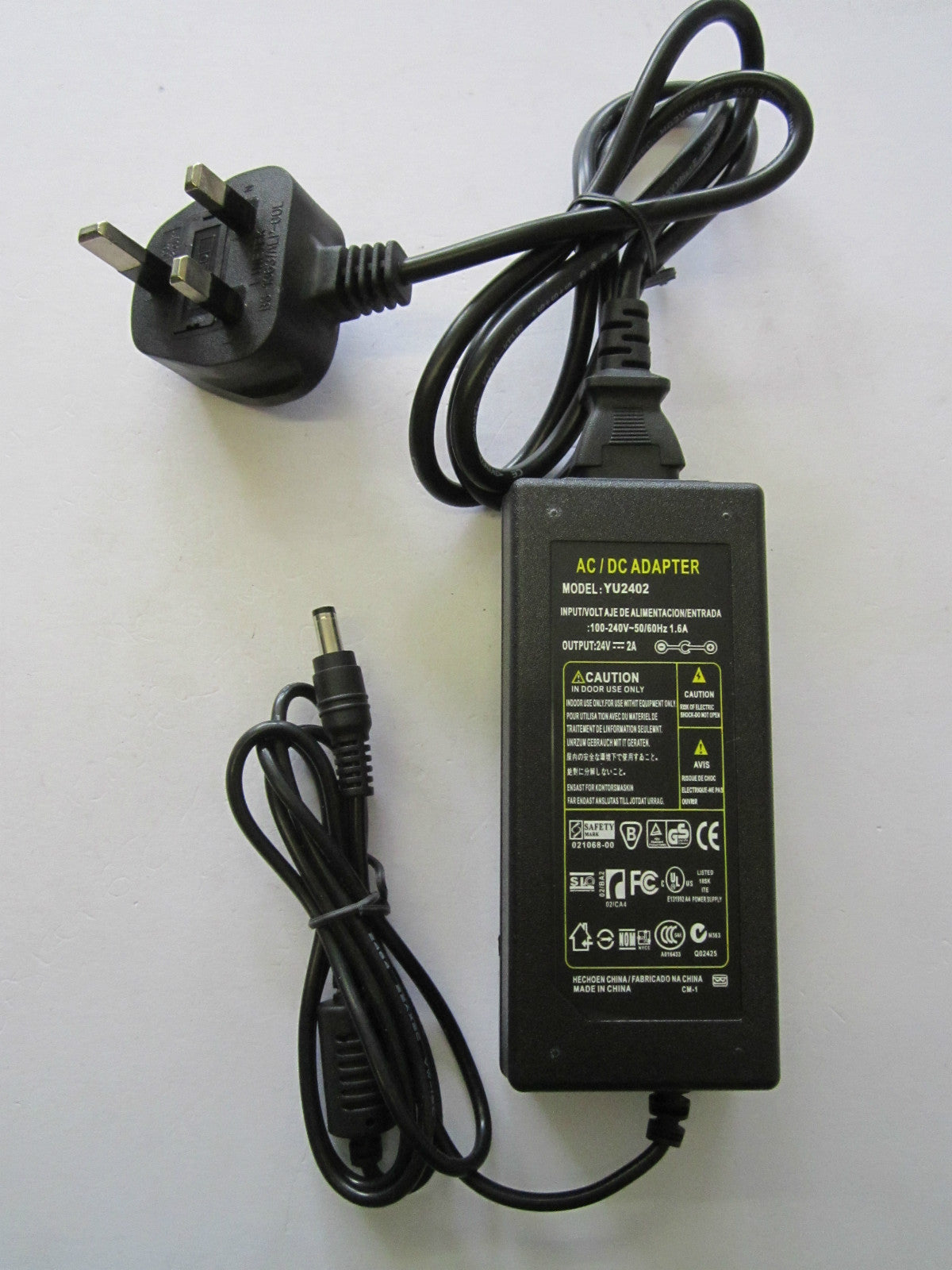 24V 2.0A AC-DC Adaptor Power Supply for Brother PDS-5000 Scanner with UK Plug