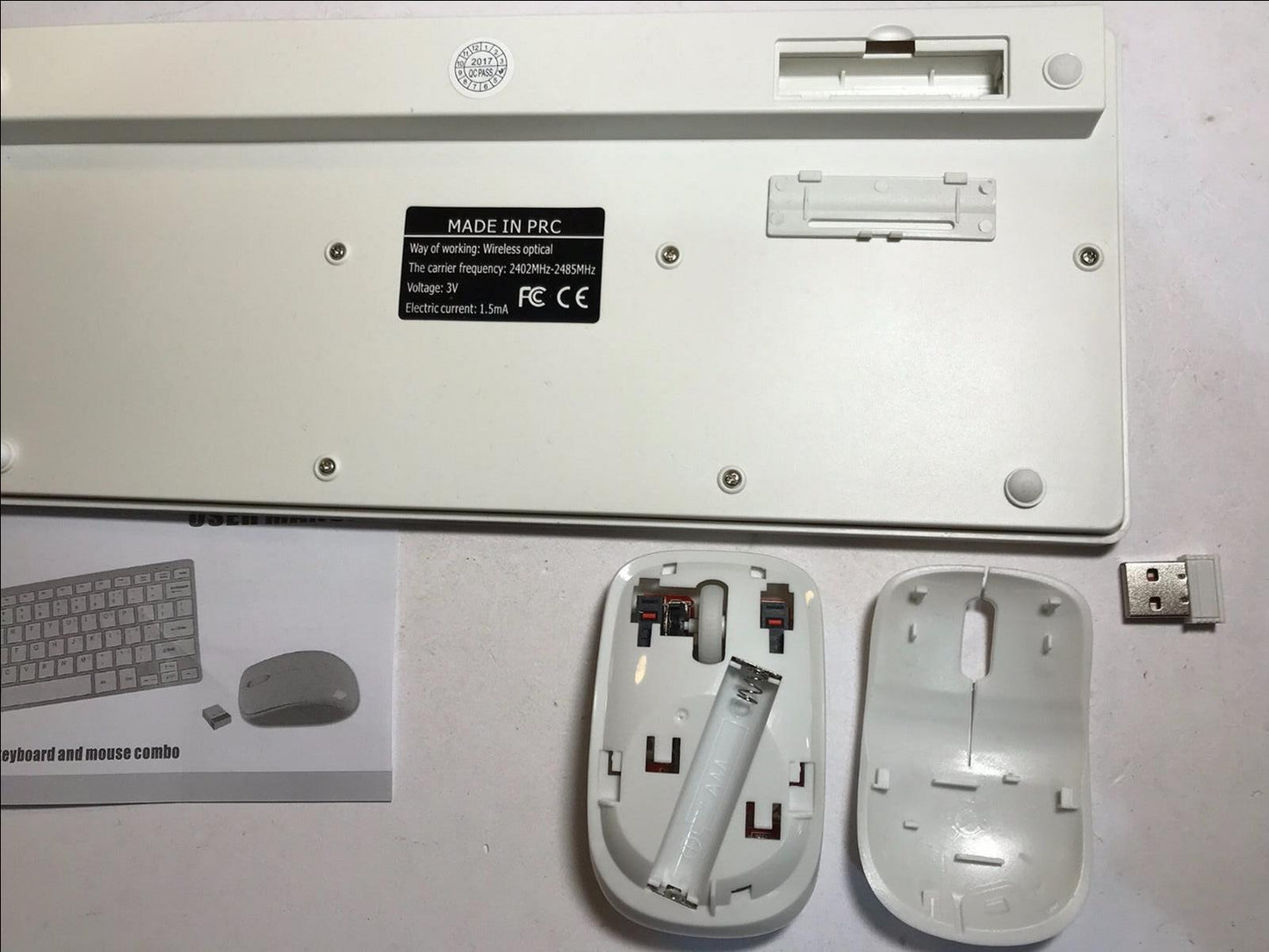Wireless Small Keyboard + Mouse Use for SMART TV Hitachi 42HXT12U