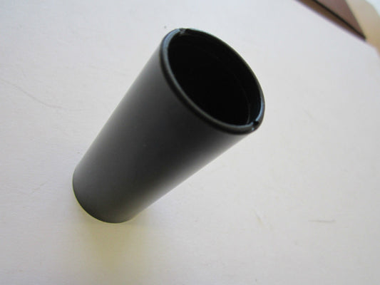 Black Plastic Hollow Cylinder Cylindrical Tube 6.5cm Long x 3cm Diameter