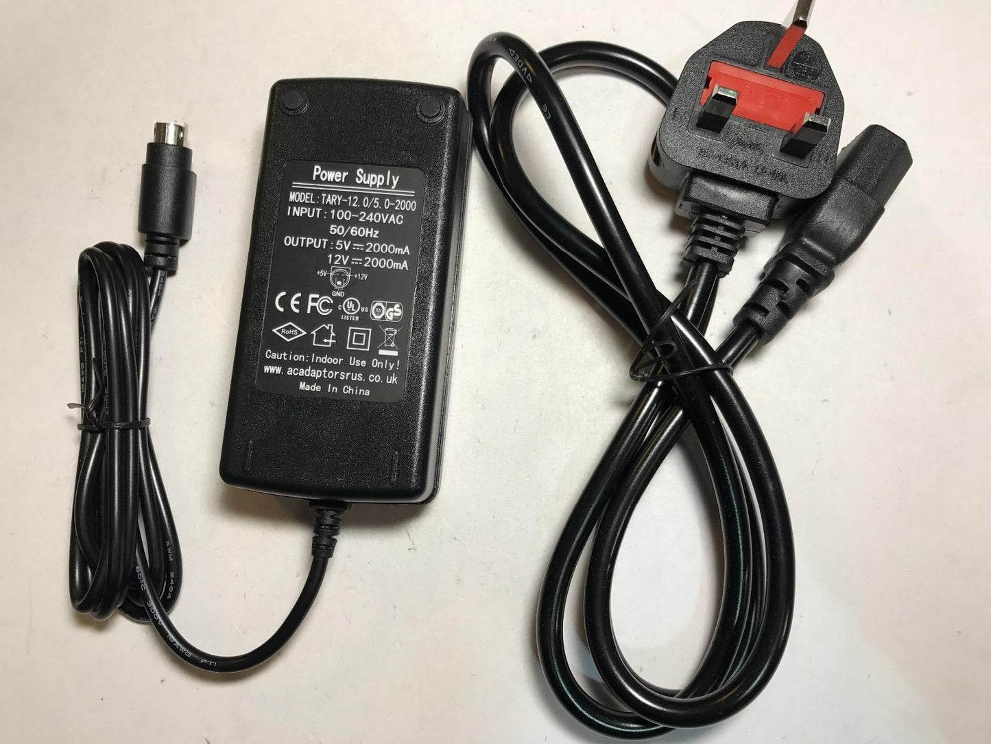 12V/5V/2A 4 Jentec Technology Switching AC-DC ADAPTOR Adaptor JTA0202Y THIN PIN