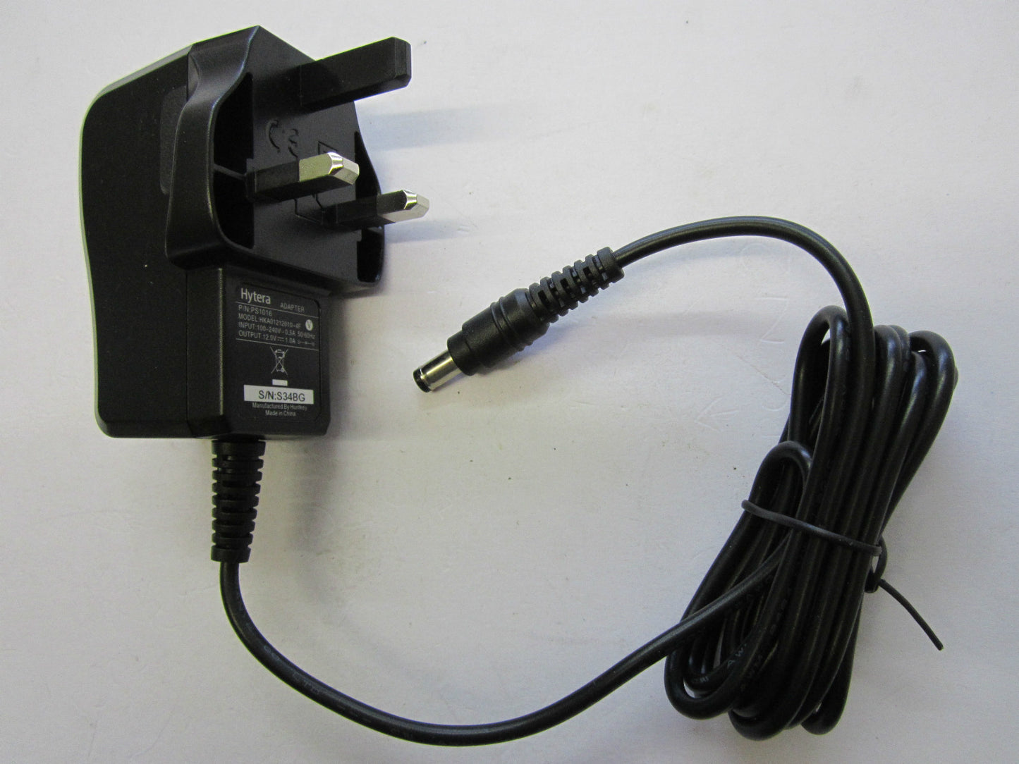 Genuine 12.0V 1.0A Hytera AC-DC Adapter Power Supply P/N PS1016 HKA01212010-4F