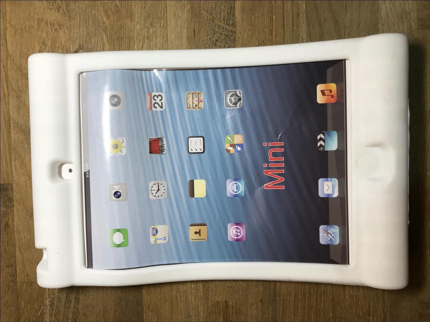 White Childs Shockproof Rubber Dropproof Skin Case for Ipad Mini A1489 A1490