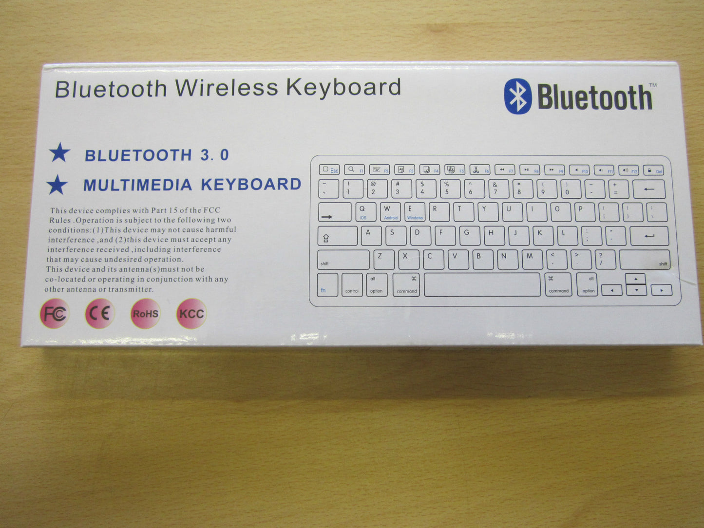 Black 2.4Ghz Wireless Bluetooth Keyboard for Selected Smart TV's