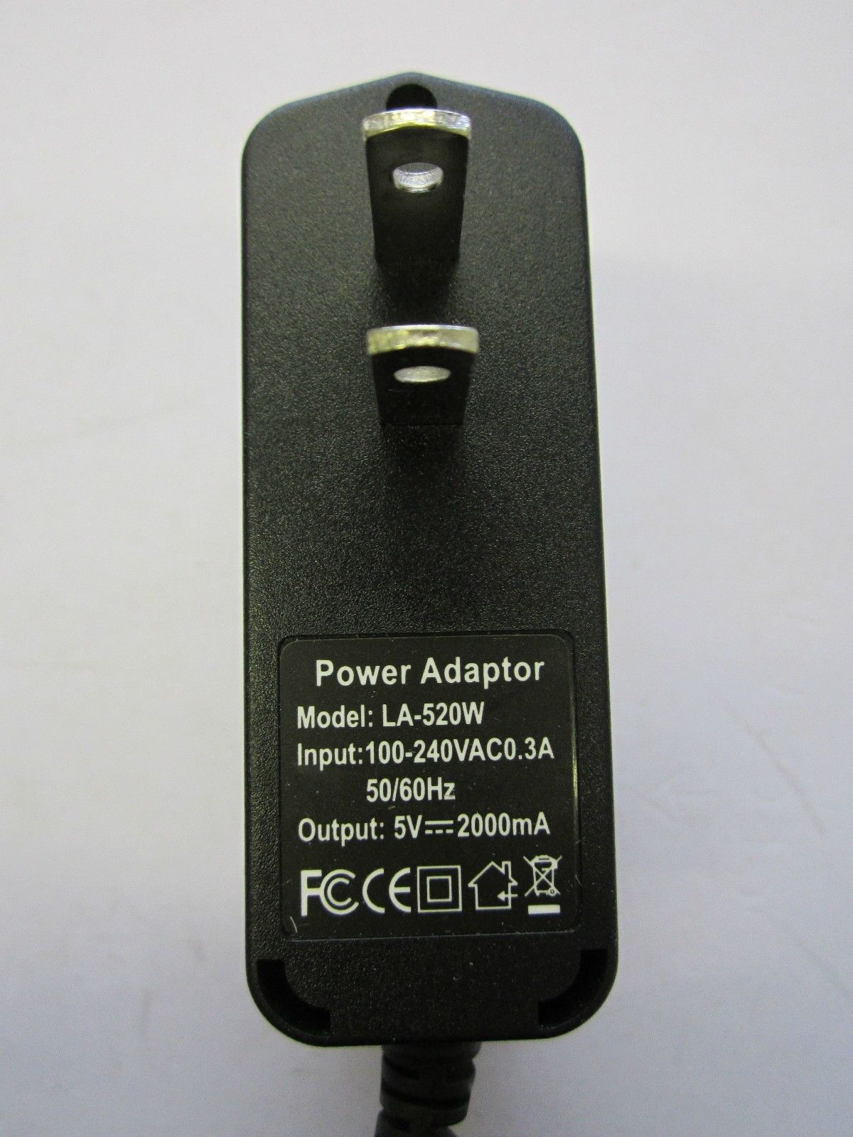 USA US 5V 2A Mains AC-DC Adaptor Power Supply Charger same as model WY-004