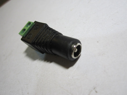 Female 5.5mm x 2.1mm DC Socket Connector Adaptor to 2 Screws for Bare Wires