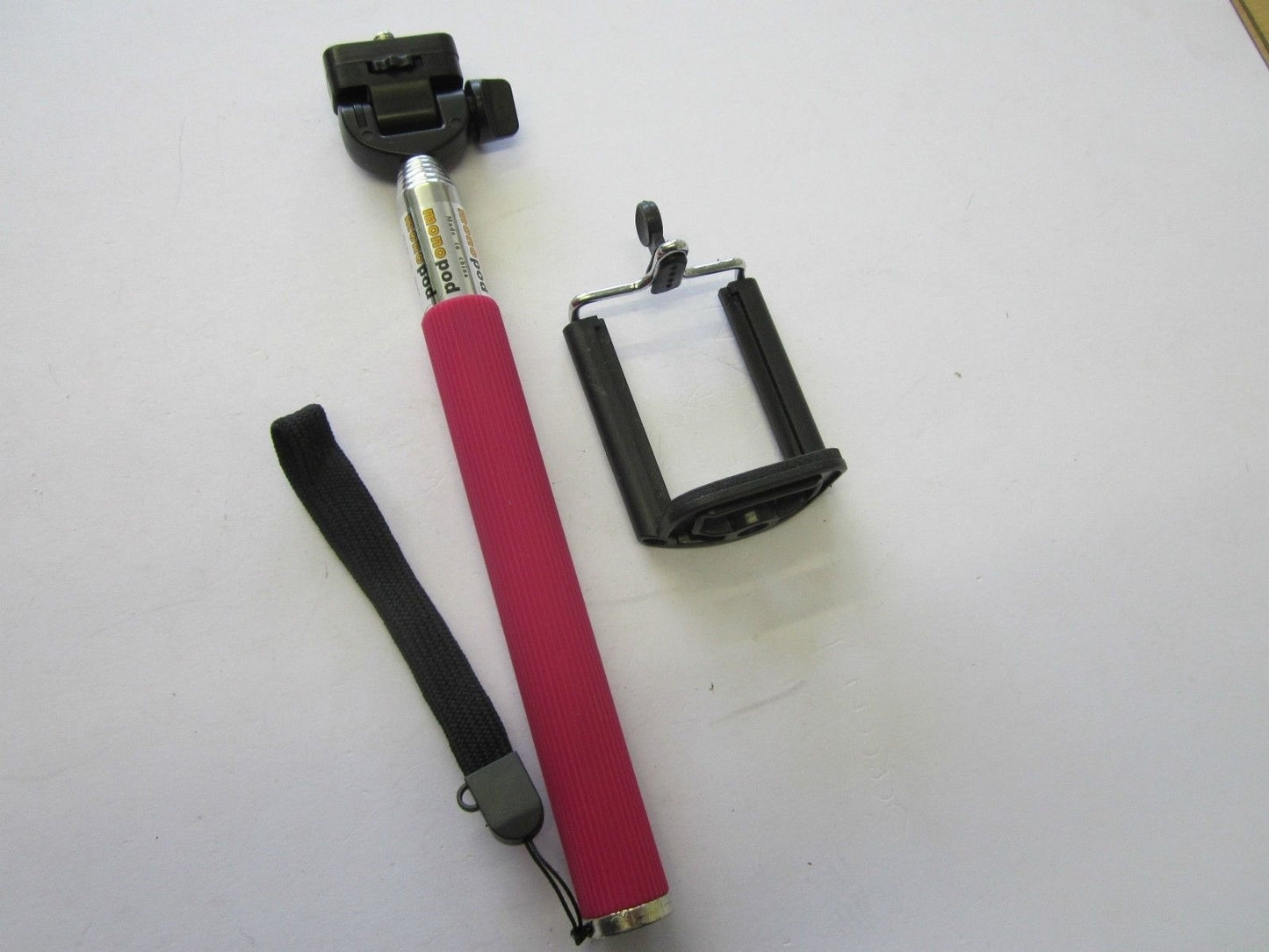 Pink Monopod Telescopic Pole for Selfie Photo/Video Taking with Mobile Phone