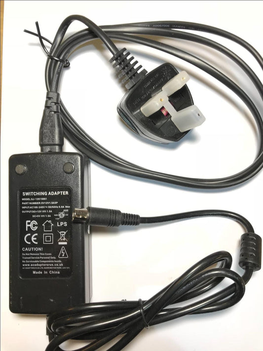 Replacement 12V 5V 2A 5-Pin Adaptor for G-Technology G-Drive 913003-01 908112-01