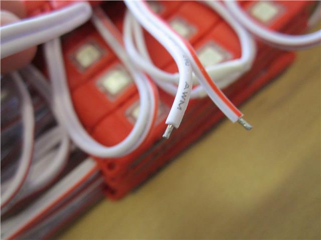20 x 3 RED 12V DC 0.72W 5050 Self Adhesive Waterproof SMD LED Signage Module
