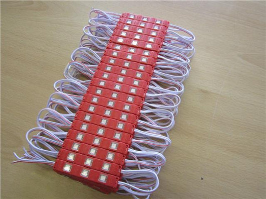 20 x 3 RED 12V DC 0.72W 5050 Self Adhesive Waterproof SMD LED Signage Module