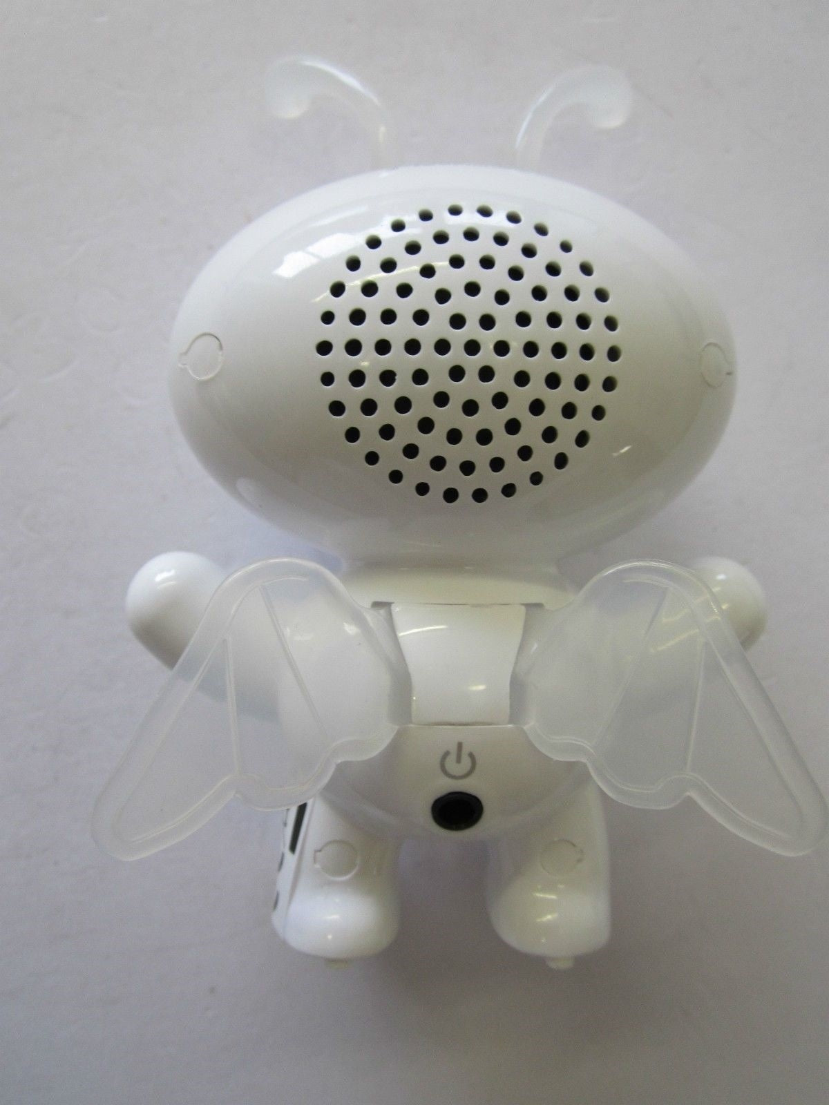 White Musibytes SpaceByte Mini Devil Angel Loud Speaker for Blackberry Phones