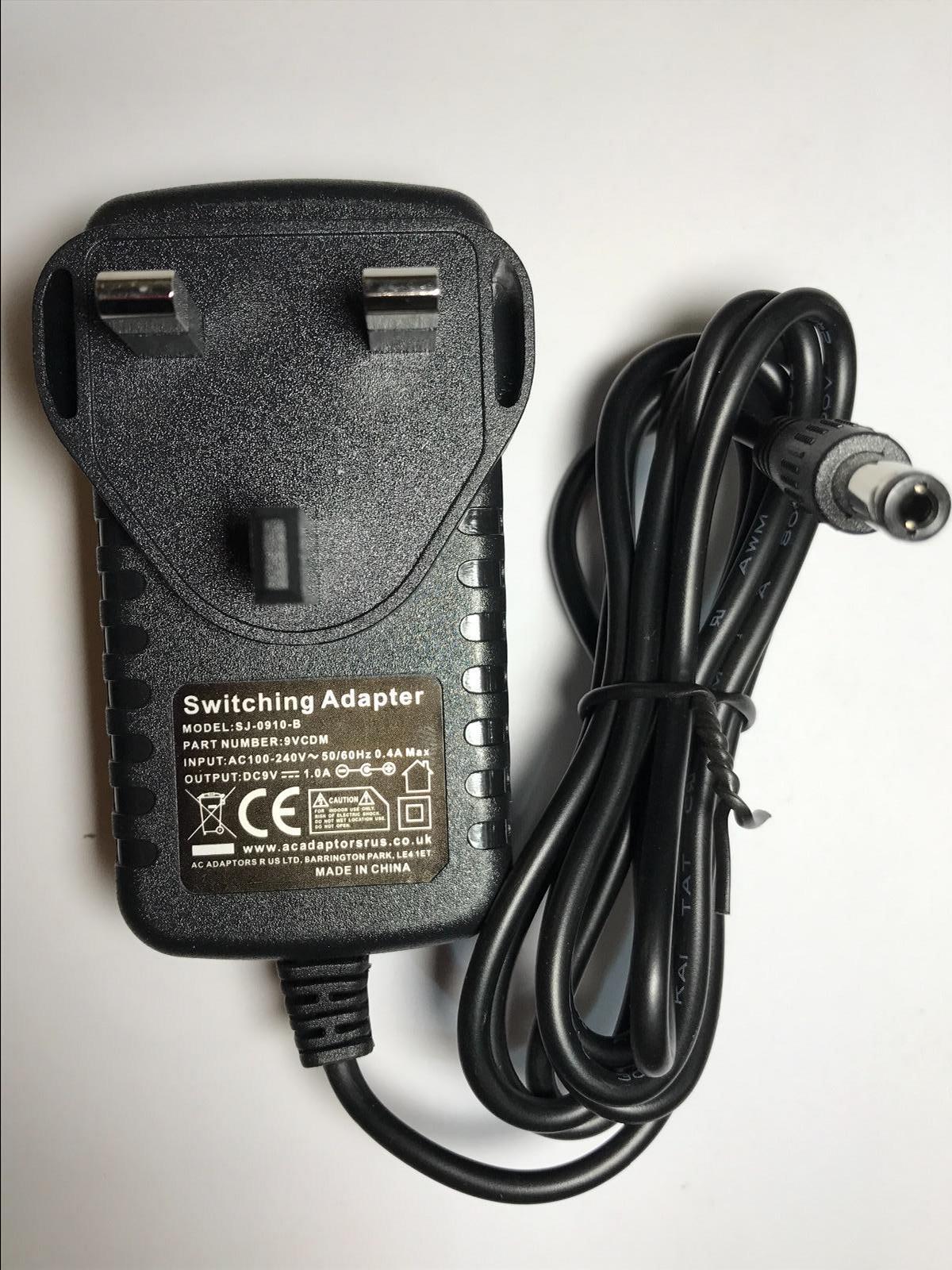 Replacement 9V 1A Mains AC Adaptor for Topcon Type 2740
