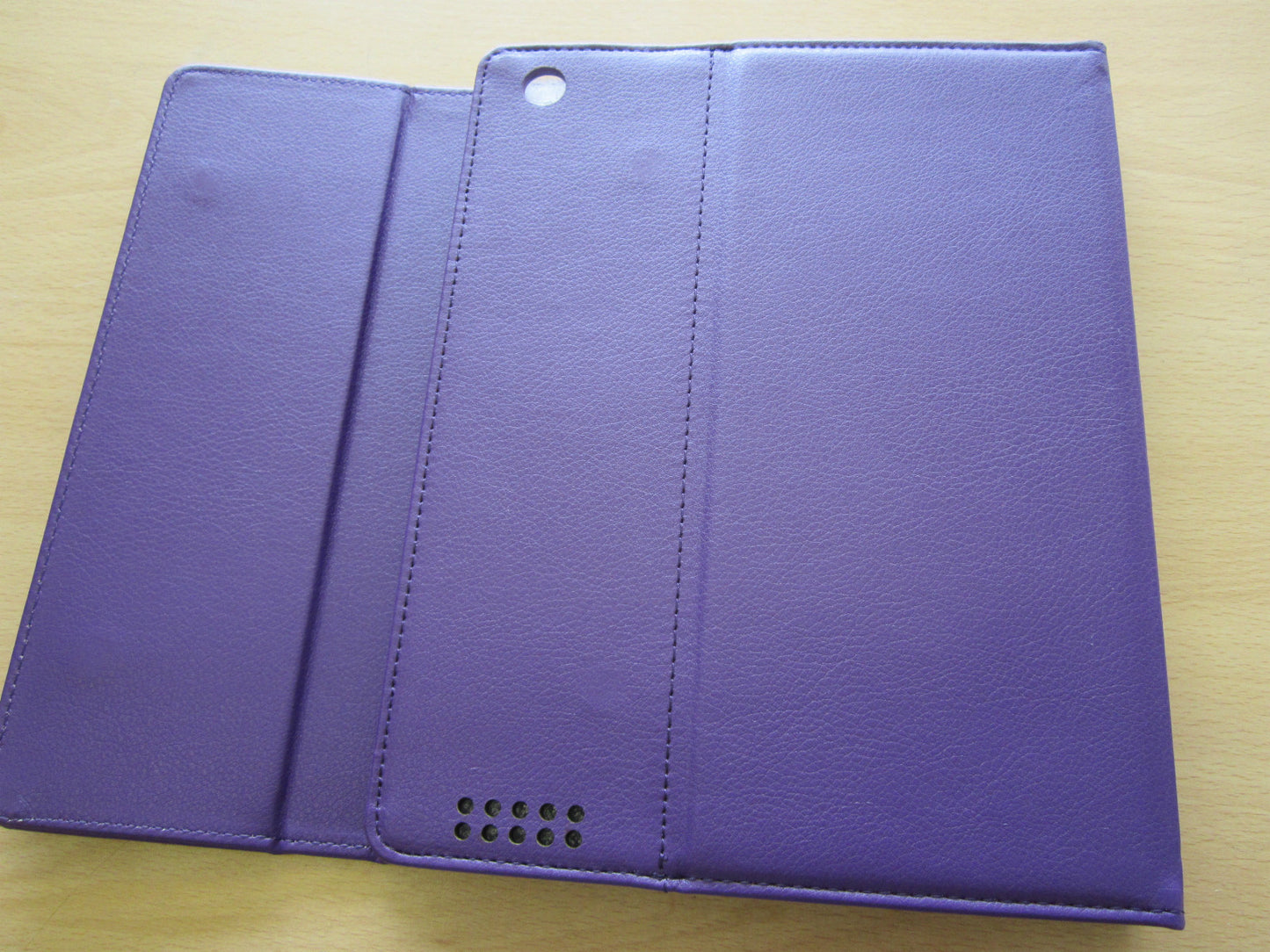 Purple Bluetooth Wireless Keyboard Leather Carry Case/Stand for Old iPad 1,2,3