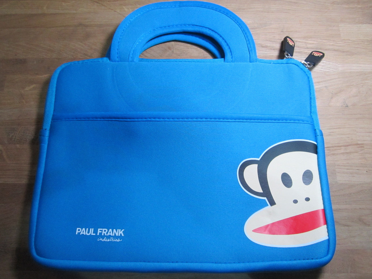 Blue 9.7" Tablet Ipad Soft Carry Case Bag with Handles Plain / Monkey