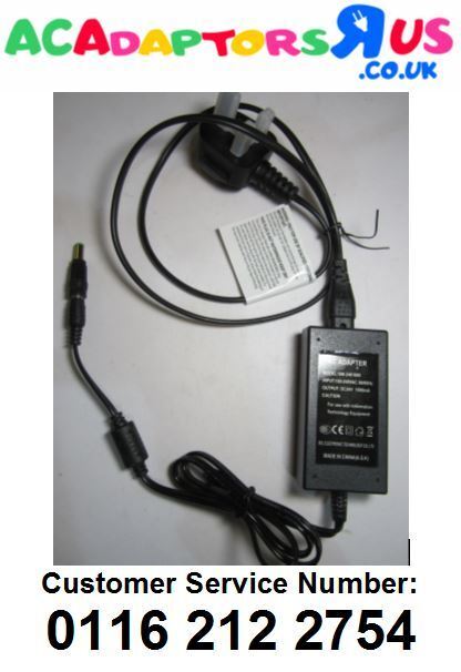 UK Plug 24V 1A 1000mA Desktop AC-DC Switching Adaptor Power Supply 6.3mm x 3.0mm