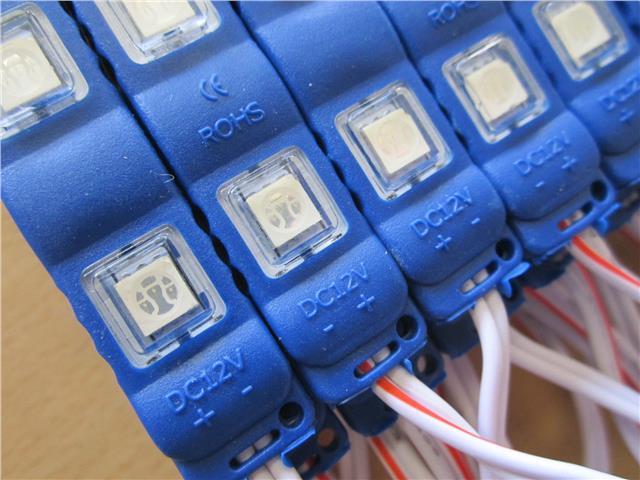 20 x 3 BLUE 12V DC 0.72W 5050 Self Adhesive Waterproof SMD LED Signage Module