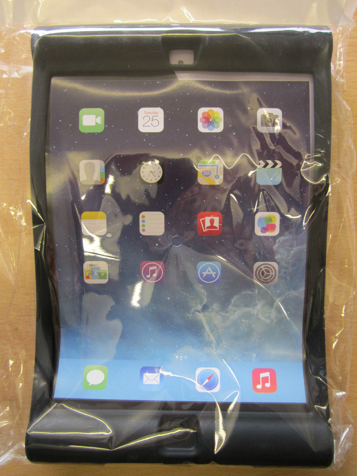 Black Childs/Toddlers Rubber Bounce Impact Skin Case for APPLE iPad Air