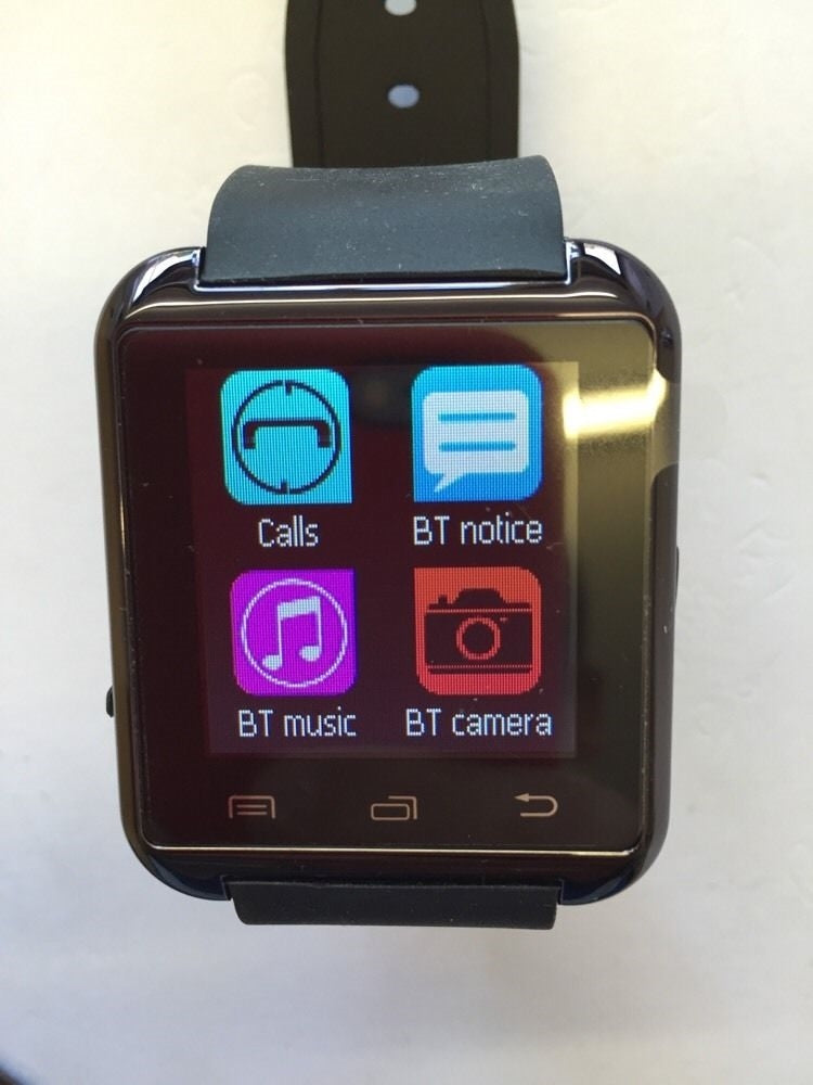 White Bluetooth Smart Watch For Android Smart Phone With Mic & Speaker