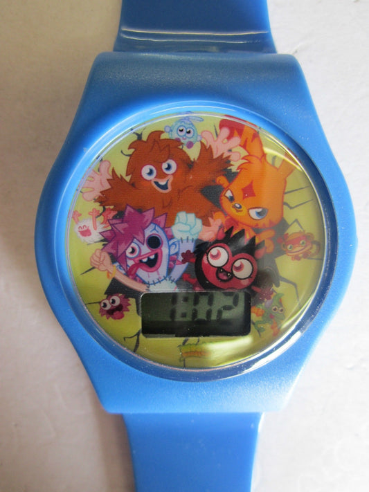 Genuine Small/Kids/Childs/Boys Blue Moshi Monsters MM018 Digital Wrist Watch