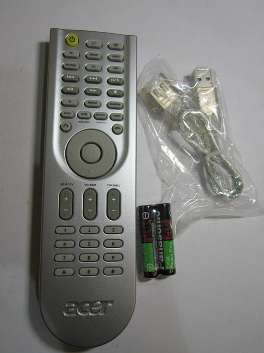 Genuine Acer Original Remote Control model MPC-RC801B MPCRC801B with USB Cable