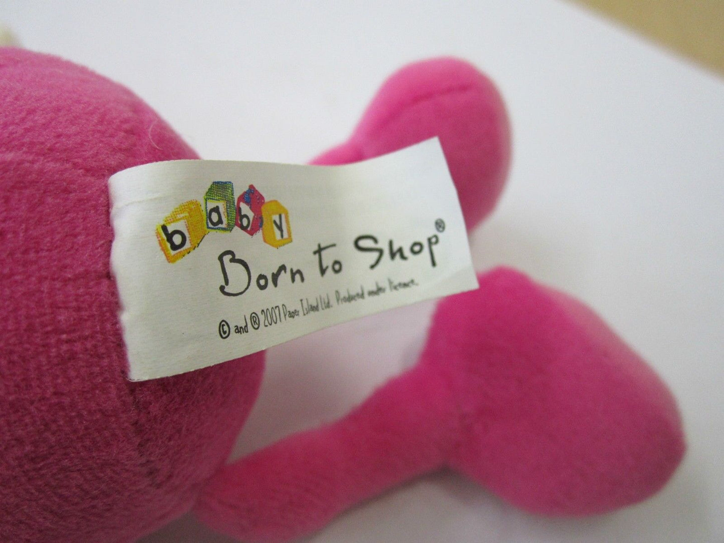 Pink Baby Girl Little Princess on Board Car Window Babys Teddy with Rattle Bell