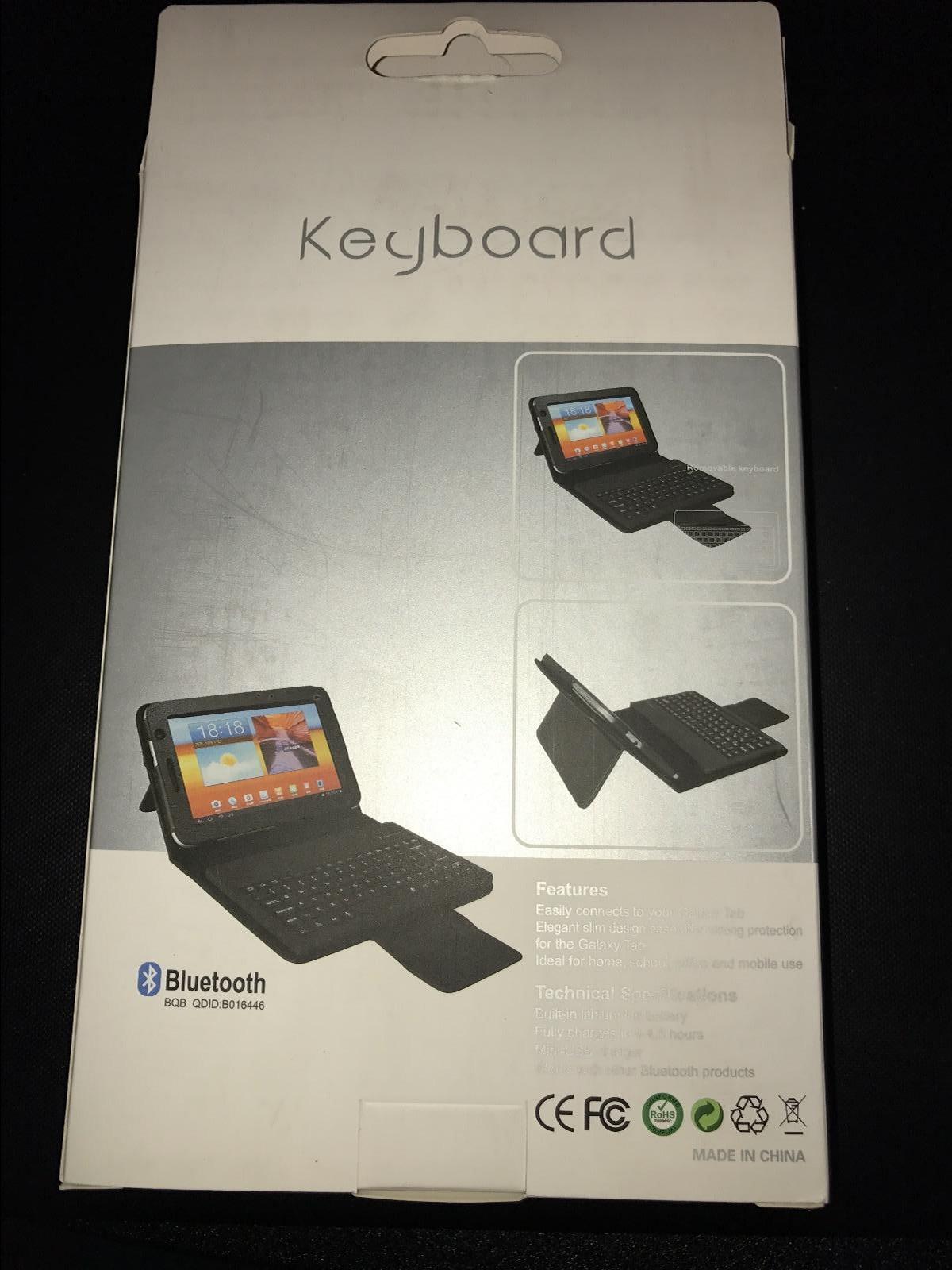 Bluetooth Keyboard Leather Case/Stand for Asus MeMO Pad HD 7 Tablet PC