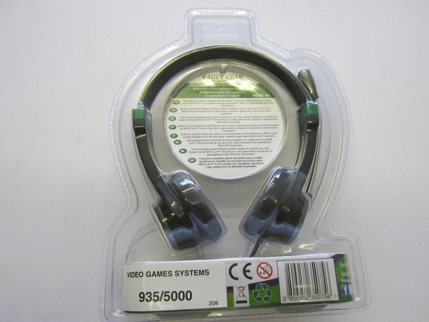 GameOn Cadet Gear Gamer Headset XC71 Child Friendly Lightweight 4 XBOX 360/LIVE