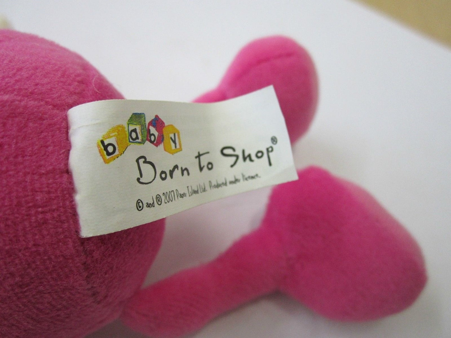 Pink Baby Girl Little Princess on Board Car Window Cuddly Teddy with Rattle Bell