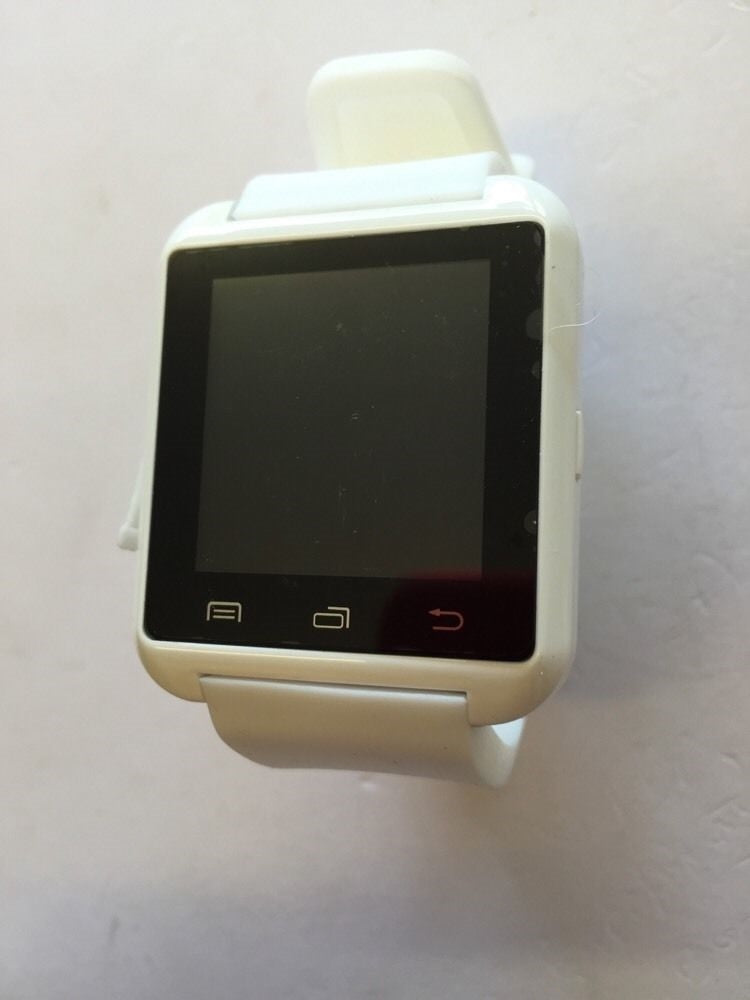 White Bluetooth Smart Watch For Android Smart Phone With Mic & Speaker