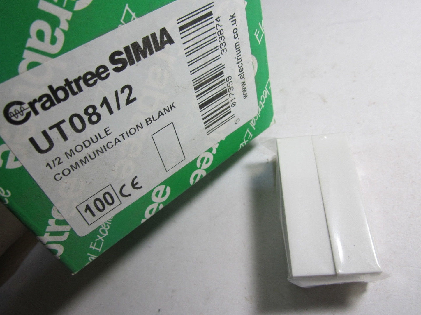 Crabtree SIMIA UT081/2 1/2 Module Communication Blank