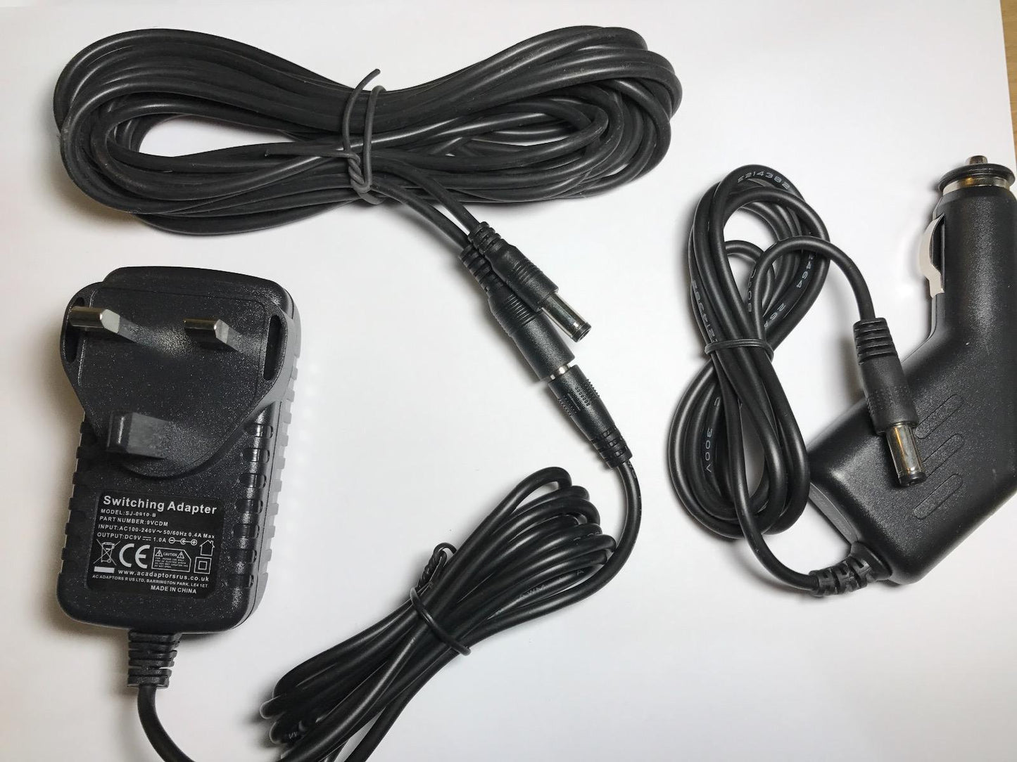 Vtech 9V Innotab/Storio/Mobigo AC Adaptor+Car Charger+5M Extension (FULL SET)